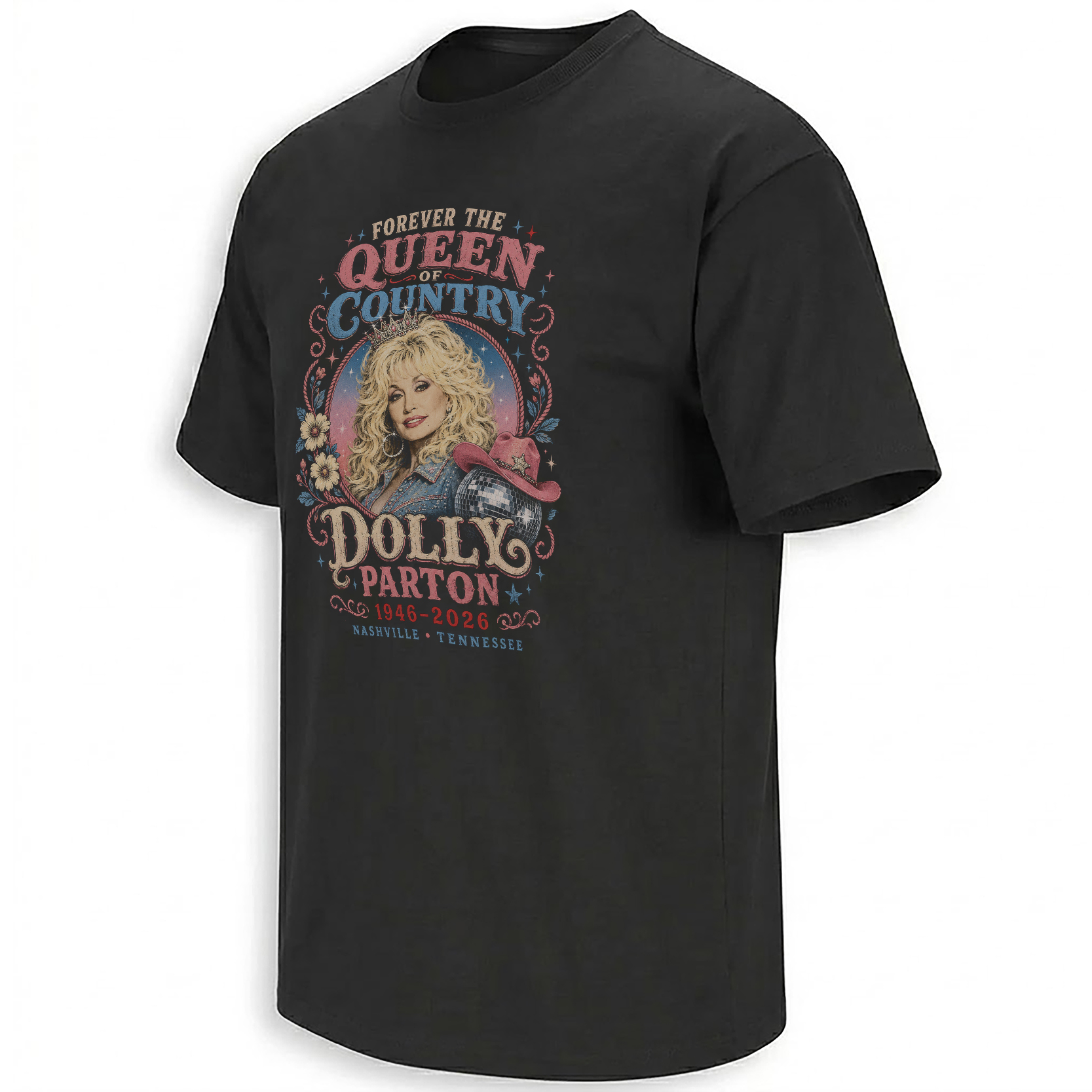 FOREVER THE QUEEN OF COUNTRY SHIRT – Dolly Parton 1946–2026 Nashville Tribute Tee B FOREVER THE QUEEN OF COUNTRY SHIRT – Dolly Parton 1946–2026 Nashville Tribute Tee B