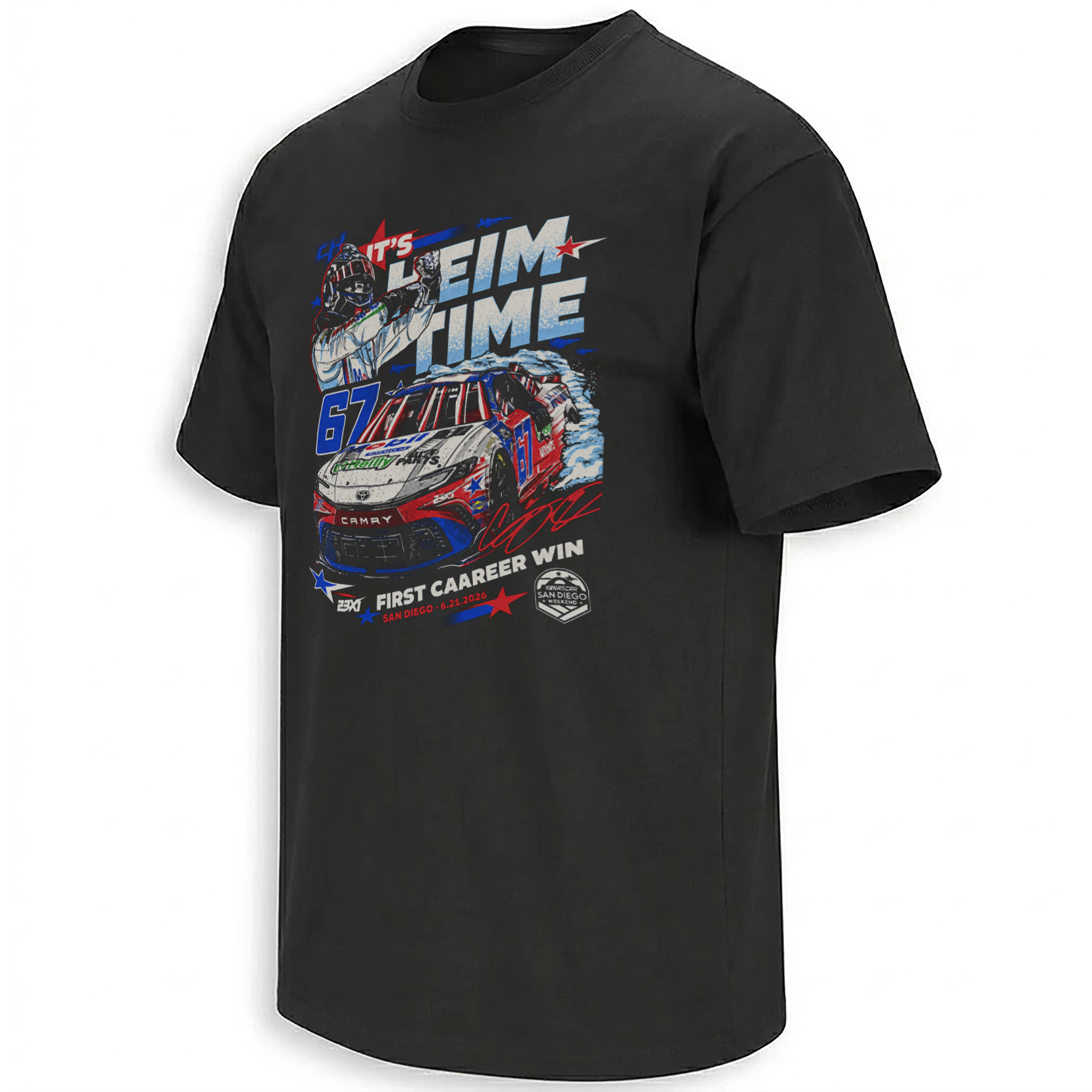 IT’S HEIM TIME SHIRT – Corey Heim No. 67 First NASCAR Cup Series Win IT’S HEIM TIME SHIRT – Corey Heim No. 67 First NASCAR Cup Series Win