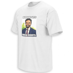MAMDANI SAYS OMEGA RIGHTS SHIRT – Zohran Mamdani Omegaverse Meme Tee W