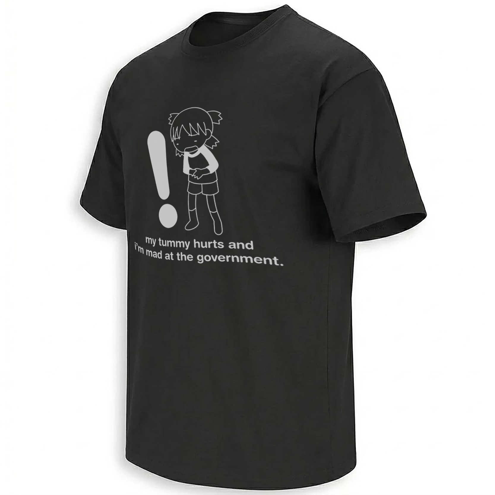 MY TUMMY HURTS SHIRT – Mad At The Government Anime Meme Tee MY TUMMY HURTS SHIRT – Mad At The Government Anime Meme Tee