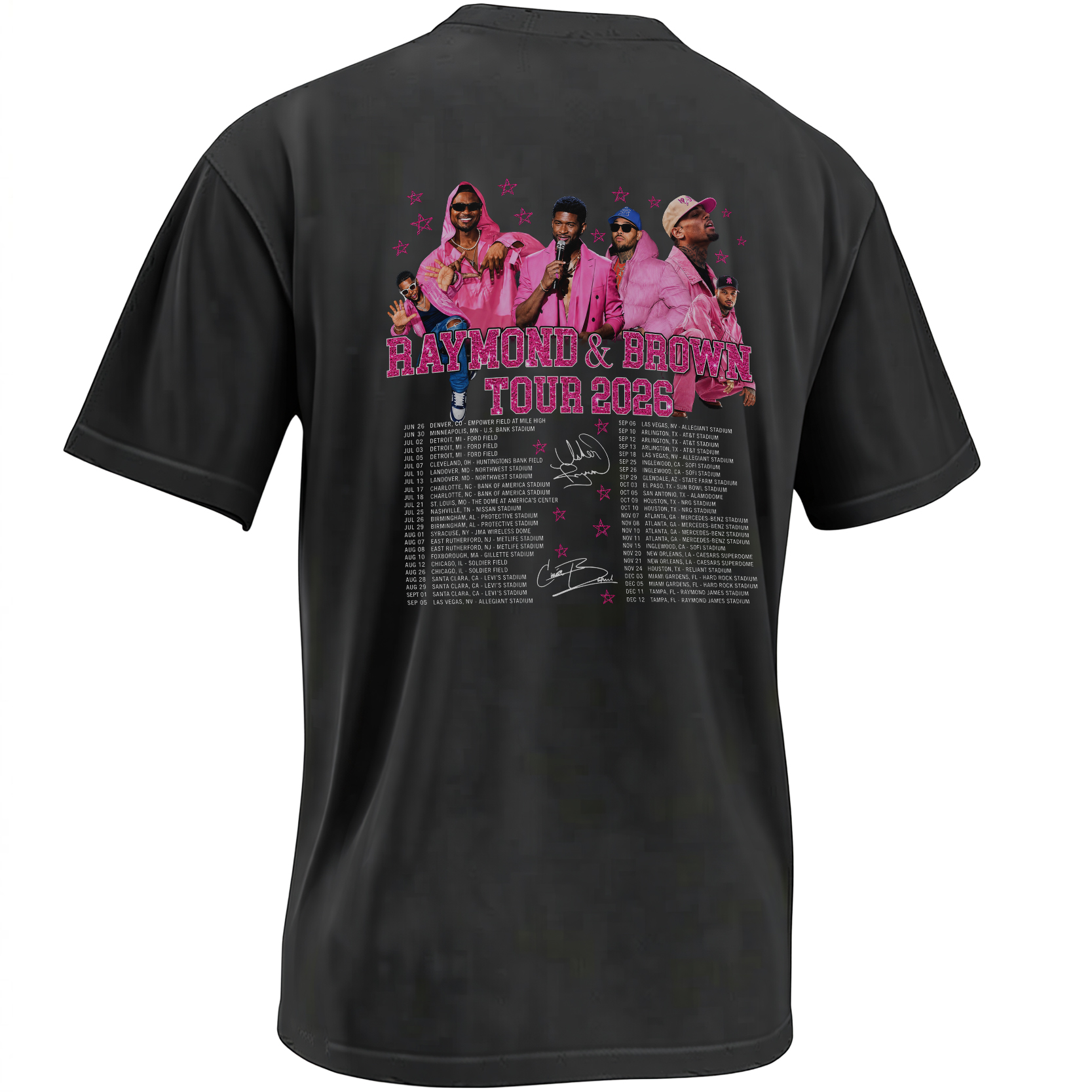 THE R&B TOUR SHIRT – Usher Raymond & Chris Brown 2026 Stadium Tee B THE R&B TOUR SHIRT – Usher Raymond & Chris Brown 2026 Stadium Tee B