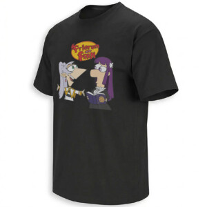 FRIEREN AND FERN SHIRT – Phineas and Ferb Anime Crossover Meme Tee B