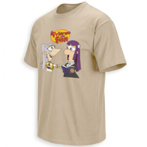 FRIEREN AND FERN SHIRT – Phineas and Ferb Anime Crossover Meme Tee S