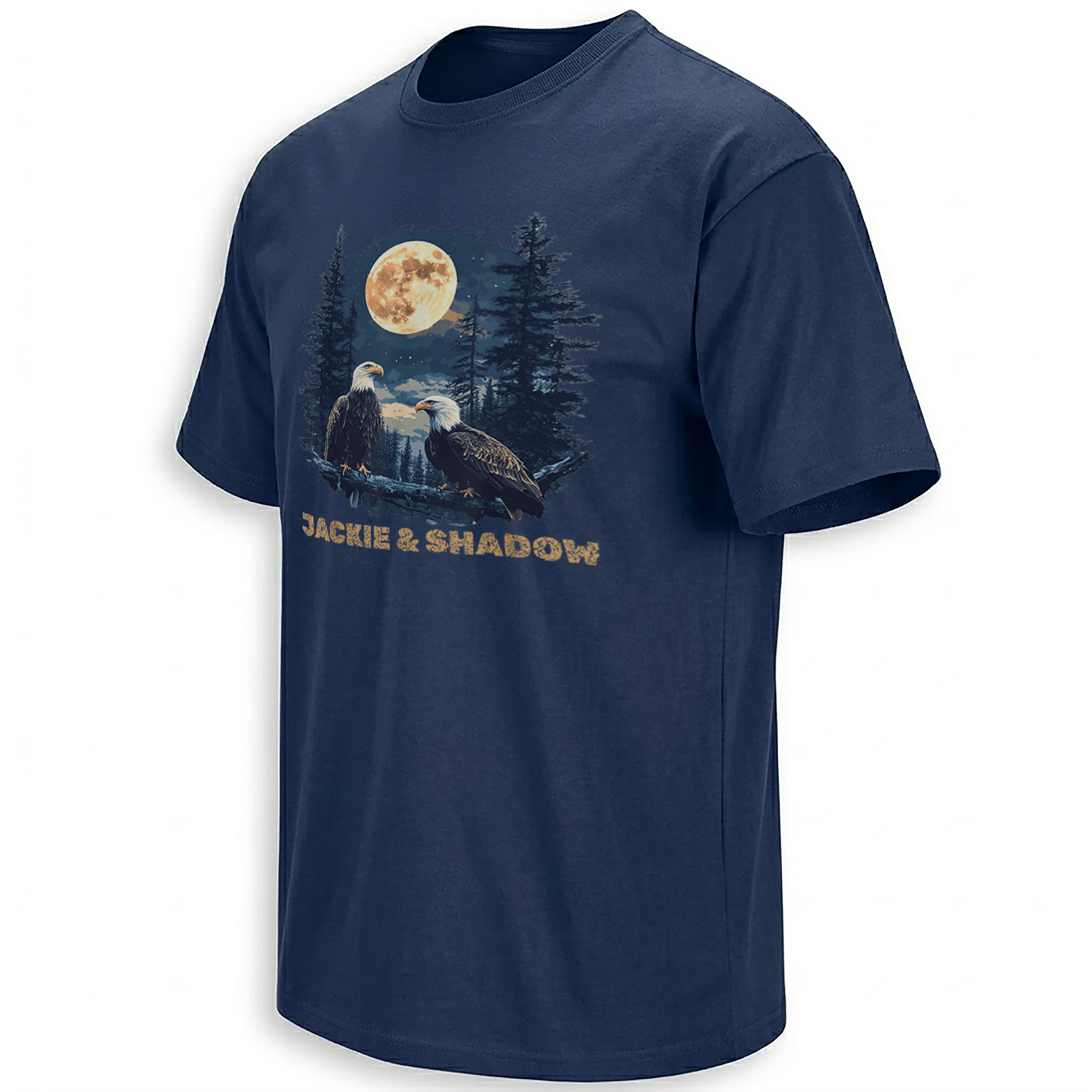 JACKIE & SHADOW SHIRT – Big Bear Moonlight Bald Eagle Duo Tee N JACKIE & SHADOW SHIRT – Big Bear Moonlight Bald Eagle Duo Tee N