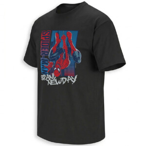 BRAND NEW DAY SPIDEY SHIRT – Marvel Spider Man 2026 Upside Down Web Swing