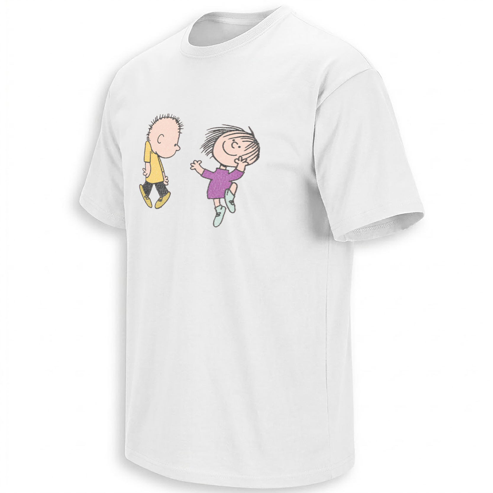 PEANUTS DANCE SHIRT – Vintage Charlie Brown Christmas Scene Tee W PEANUTS DANCE SHIRT – Vintage Charlie Brown Christmas Scene Tee W