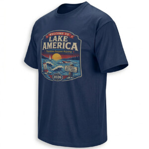 WELCOME TO LAKE AMERICA SHIRT – Population Everyone Arguing Tee
