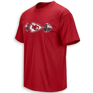 CHIEFS BARBELL SHIRT – Kansas City Football Strength & Weightlifting Tee