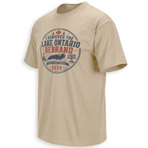 I SURVIVED THE LAKE ONTARIO REBRAND SHIRT – New Name Same Waves Tee S