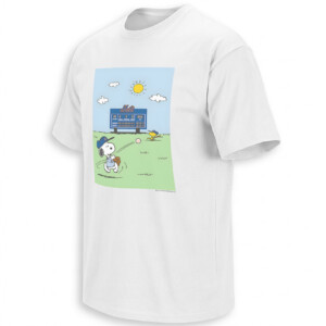 SNOOPY METS BASEBALL SHIRT – Peanuts Ballpark Cartoon Tee W