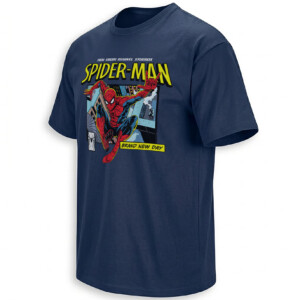 08 SPIDER MAN BRAND NEW DAY COMIC SHIRT – Marvel Spidey New York Web Swing Cover N