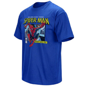 08 SPIDER MAN BRAND NEW DAY COMIC SHIRT – Marvel Spidey New York Web Swing Cover RB