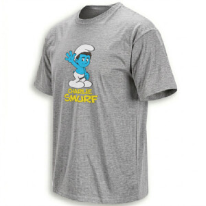 CHARLIE SMURF SHIRT – Charlie Kirk Smurf Meme Cartoon Parody Tee G