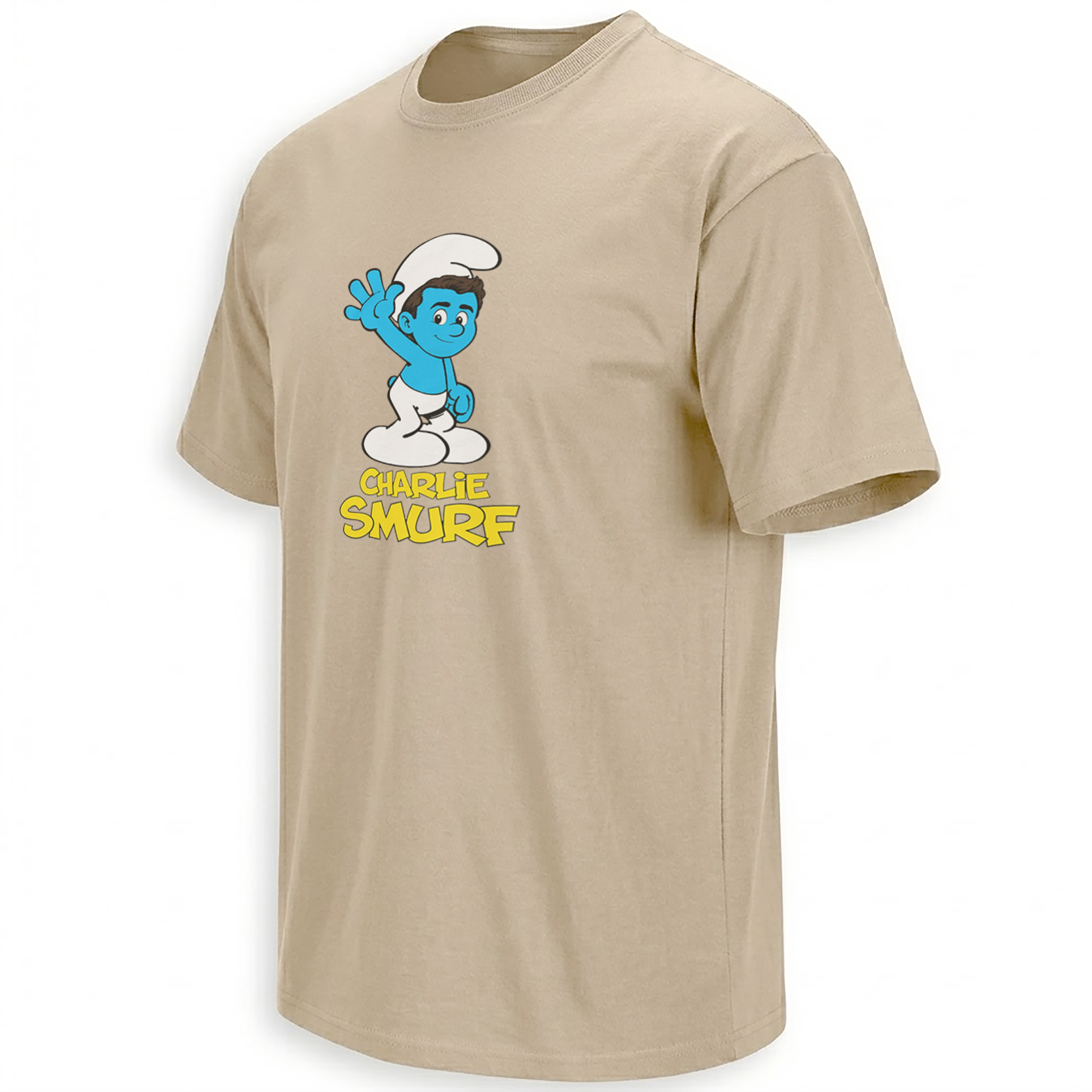 CHARLIE SMURF SHIRT – Charlie Kirk Smurf Meme Cartoon Parody Tee S CHARLIE SMURF SHIRT – Charlie Kirk Smurf Meme Cartoon Parody Tee S