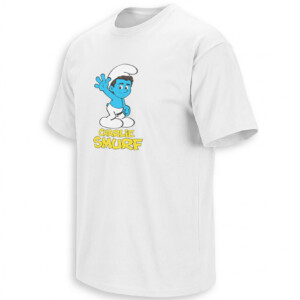 CHARLIE SMURF SHIRT – Charlie Kirk Smurf Meme Cartoon Parody Tee W