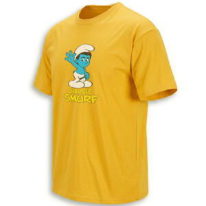 CHARLIE SMURF SHIRT – Charlie Kirk Smurf Meme Cartoon Parody Tee Y
