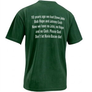 NO JOBS NO HOPE NO CASH SHIRT – Classic Kevin Bacon Wordplay Meme Tee FG