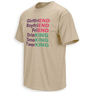 GIRLFRIEND BOYFRIEND FRIEND SHIRT – END KING Wordplay Meme TeeS