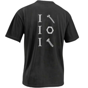 I SCREW I NUT I BOLT SHIRT – Cheeky Hardware Rebus Joke Tee B