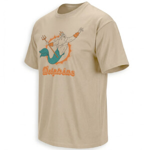 MIAMI DOLPHINS KING TRITON SHIRT – Disney NFL Ruler Of The Sea Retro Tee S
