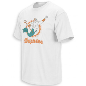 MIAMI DOLPHINS KING TRITON SHIRT – Disney NFL Ruler Of The Sea Retro Tee W