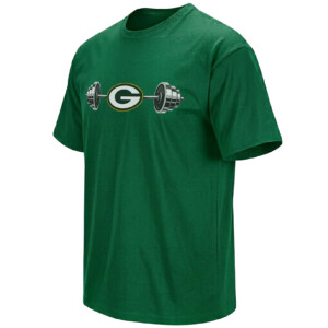 PACKERS BARBELL SHIRT – Green Bay Football Strength & Weightlifting Tee