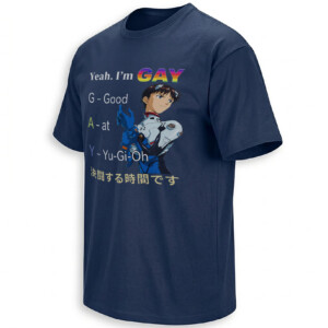 YEAH I'M GAY SHIRT – Good At Yu Gi Oh Shinji Anime Meme Tee N