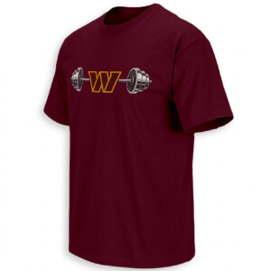 COMMANDERS BARBELL SHIRT – Washington Football Strength & Weightlifting Tee