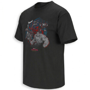 SPIDEY’S FOES CAUGHT IN WEB SHIRT – Spider Man Brand New Day Hulk Scorpion Tarantula Boomerang