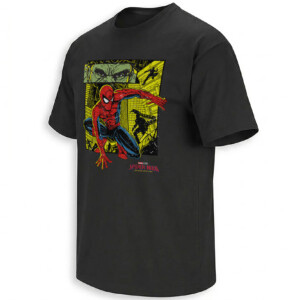 HULK VS SPIDEY SPLIT PANELS SHIRT – Spider Man Brand New Day Manhattan Comic Art