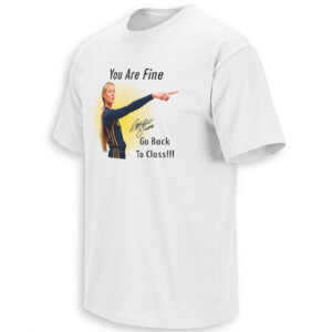 YOU ARE FINE GO BACK TO CLASS SHIRT – Sophie Cunningham Indiana Fever Viral Pointing Tee