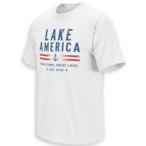 LAKE AMERICA SHIRT – Good Times Great Lake Nautical Tee W