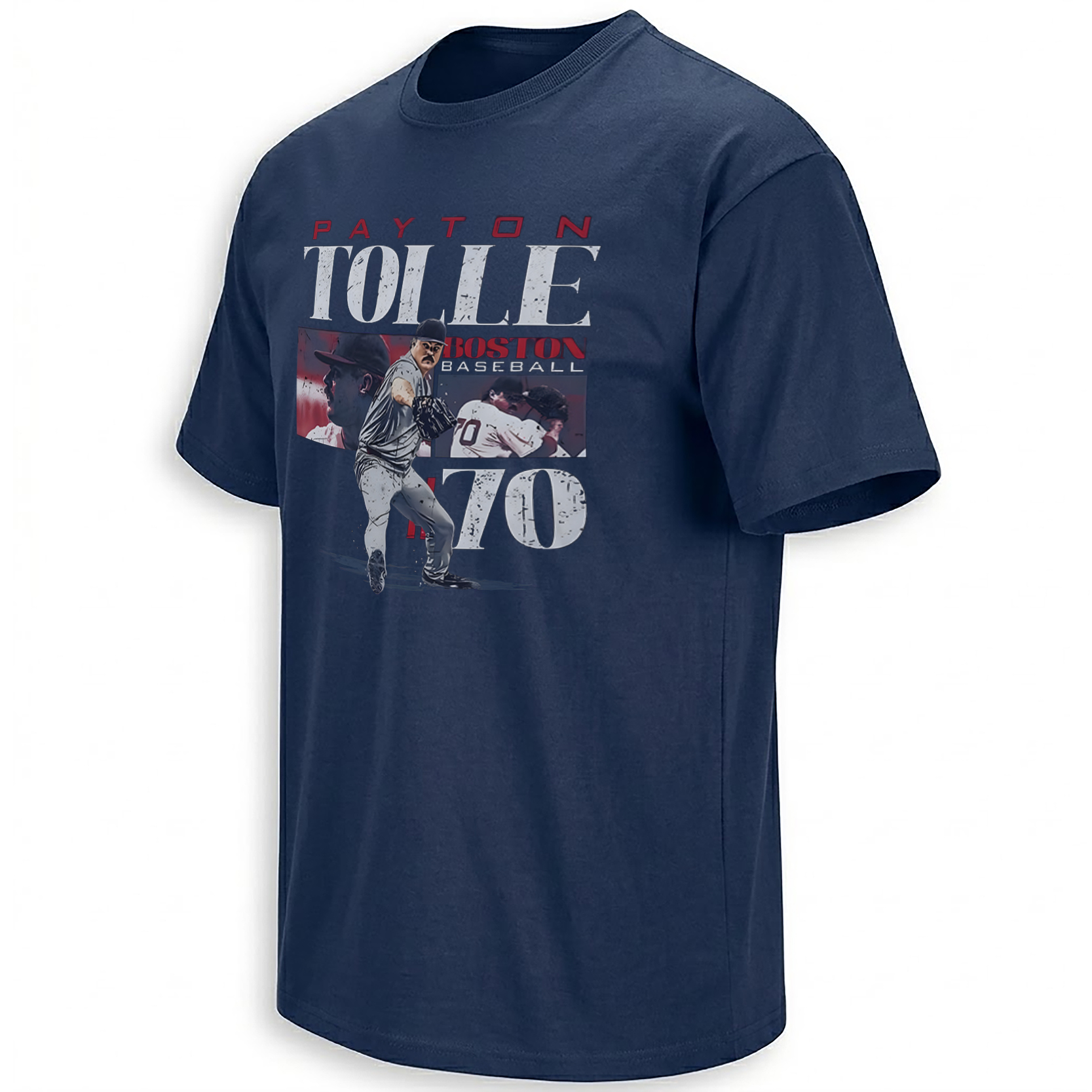Payton Tolle Shirt Boston baseball number 70 pitcher collage graphic