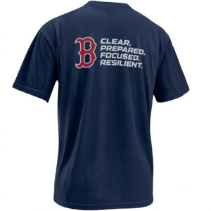 ARMR UP SHIRT – Boston Red Sox Clear Prepared Focused Resilient Tee B
