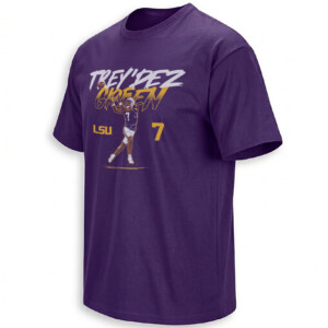 TREY’DEZ GREEN SHIRT – LSU No. 7 Playmaker Tee