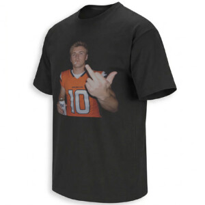 BRONCOS #10 MIDDLE FINGER SHIRT – Miller Lite Cigarette Denver Meme Tee