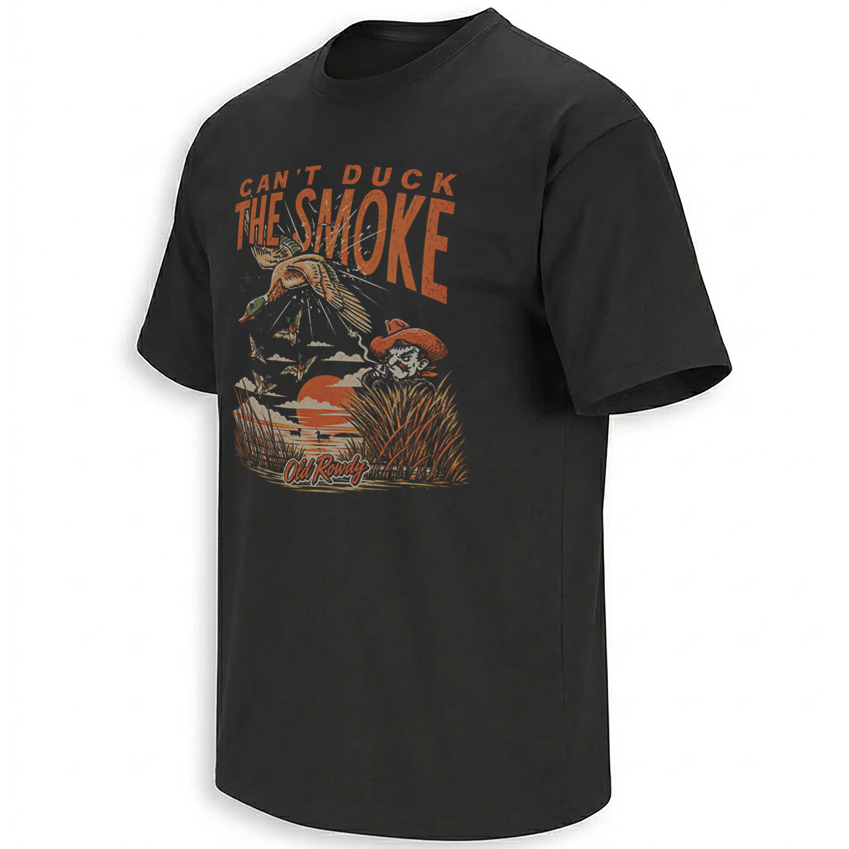 CAN'T DUCK THE SMOKE SHIRT – Vintage Duck Hunting Cowboy Tee CAN'T DUCK THE SMOKE SHIRT – Vintage Duck Hunting Cowboy Tee