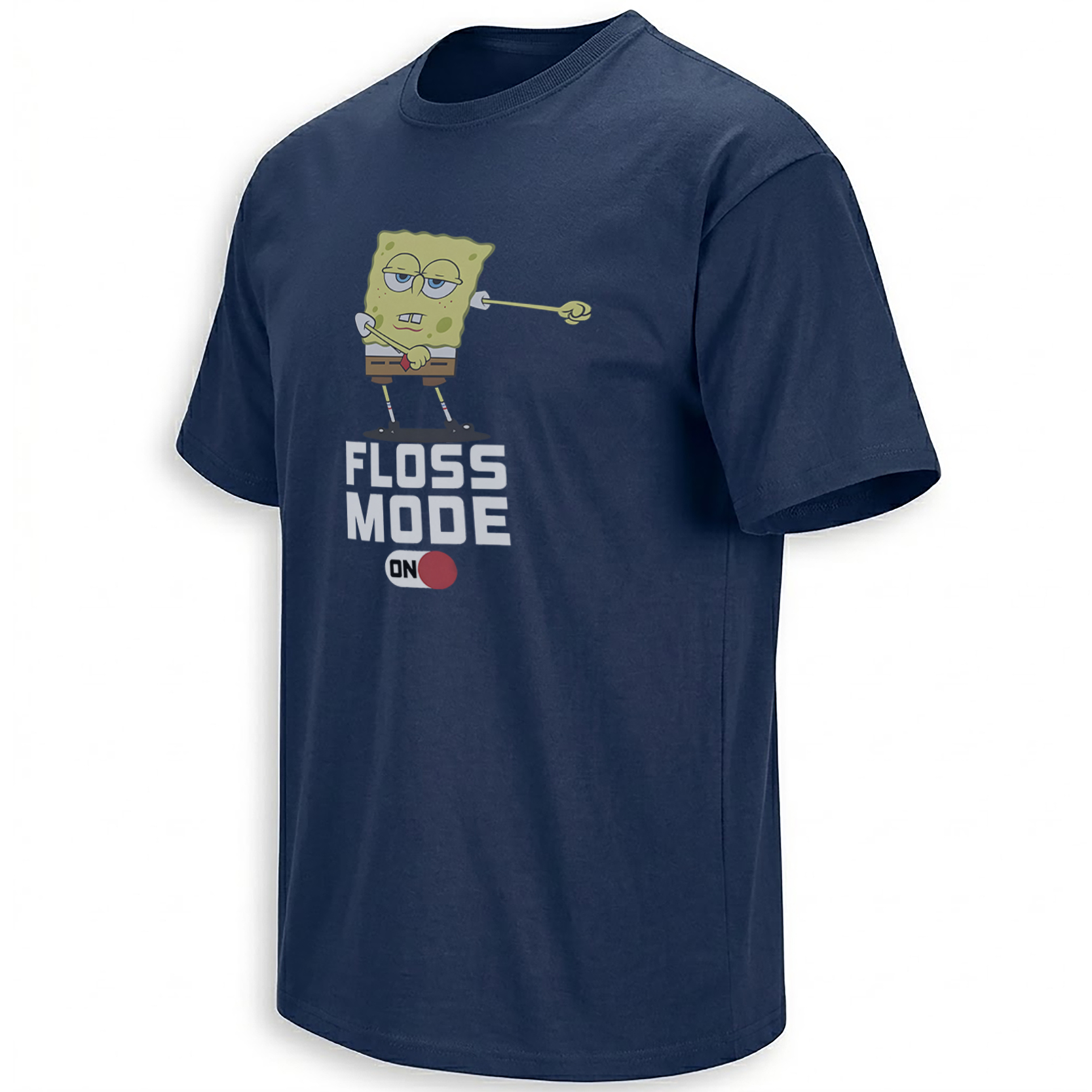 Floss Mode On shirt featuring the SpongeBob SquarePants floss dance concept