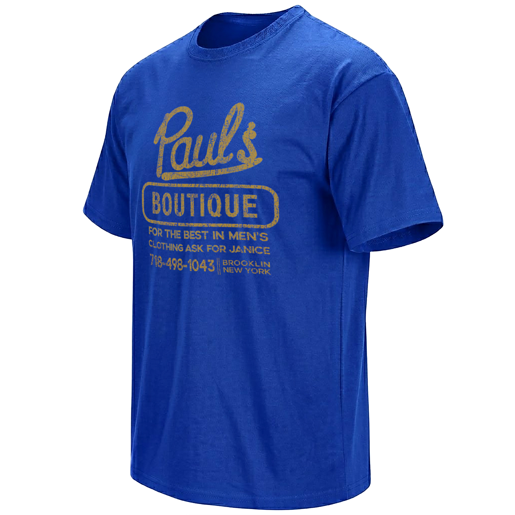 Paul's Boutique Shirt Beastie Boys Ask for Janice graphic tee depicting classic hip-hop typography