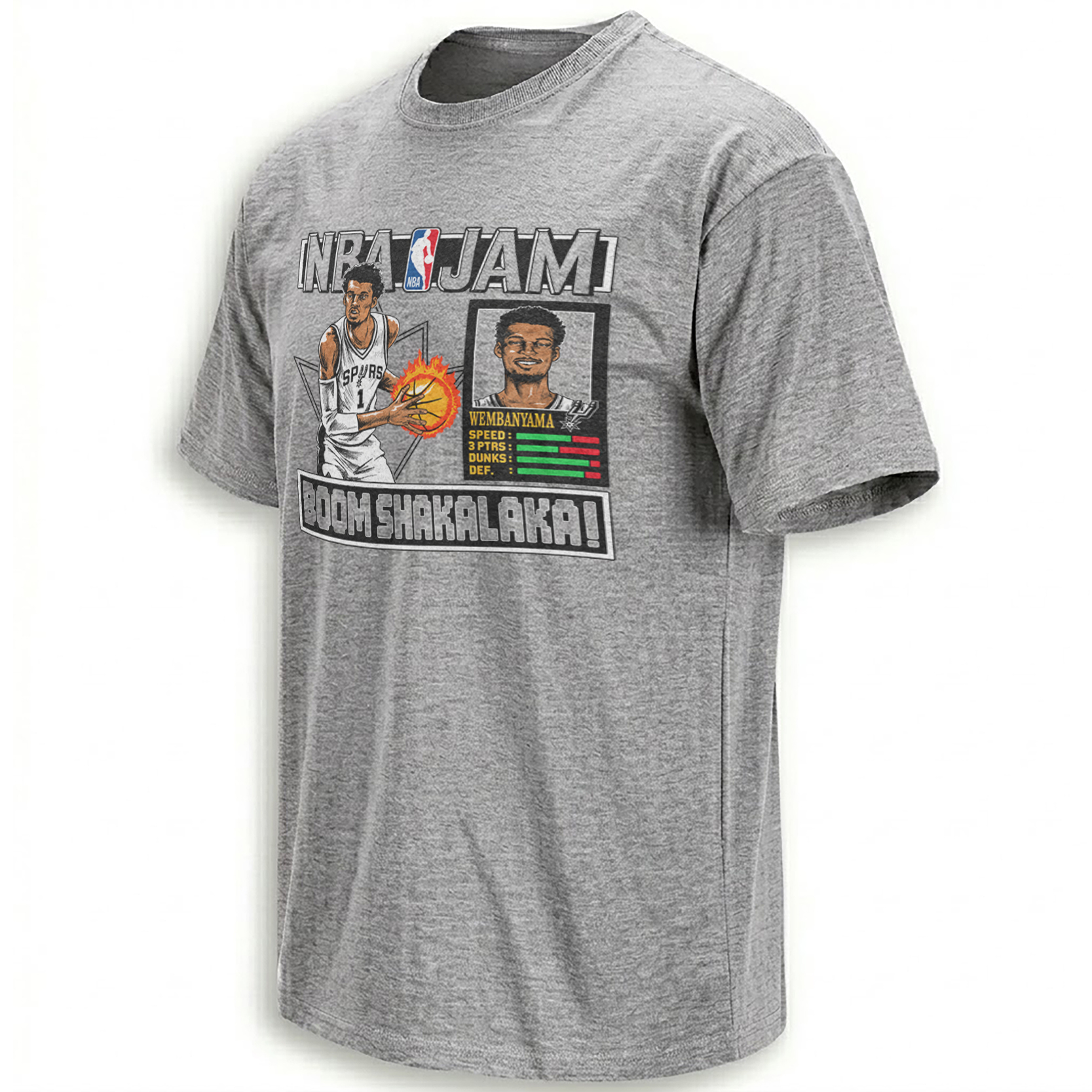 BOOMSHAKALAKA SHIRT – Victor Wembanyama NBA Jam Spurs Tee BOOMSHAKALAKA SHIRT – Victor Wembanyama NBA Jam Spurs Tee