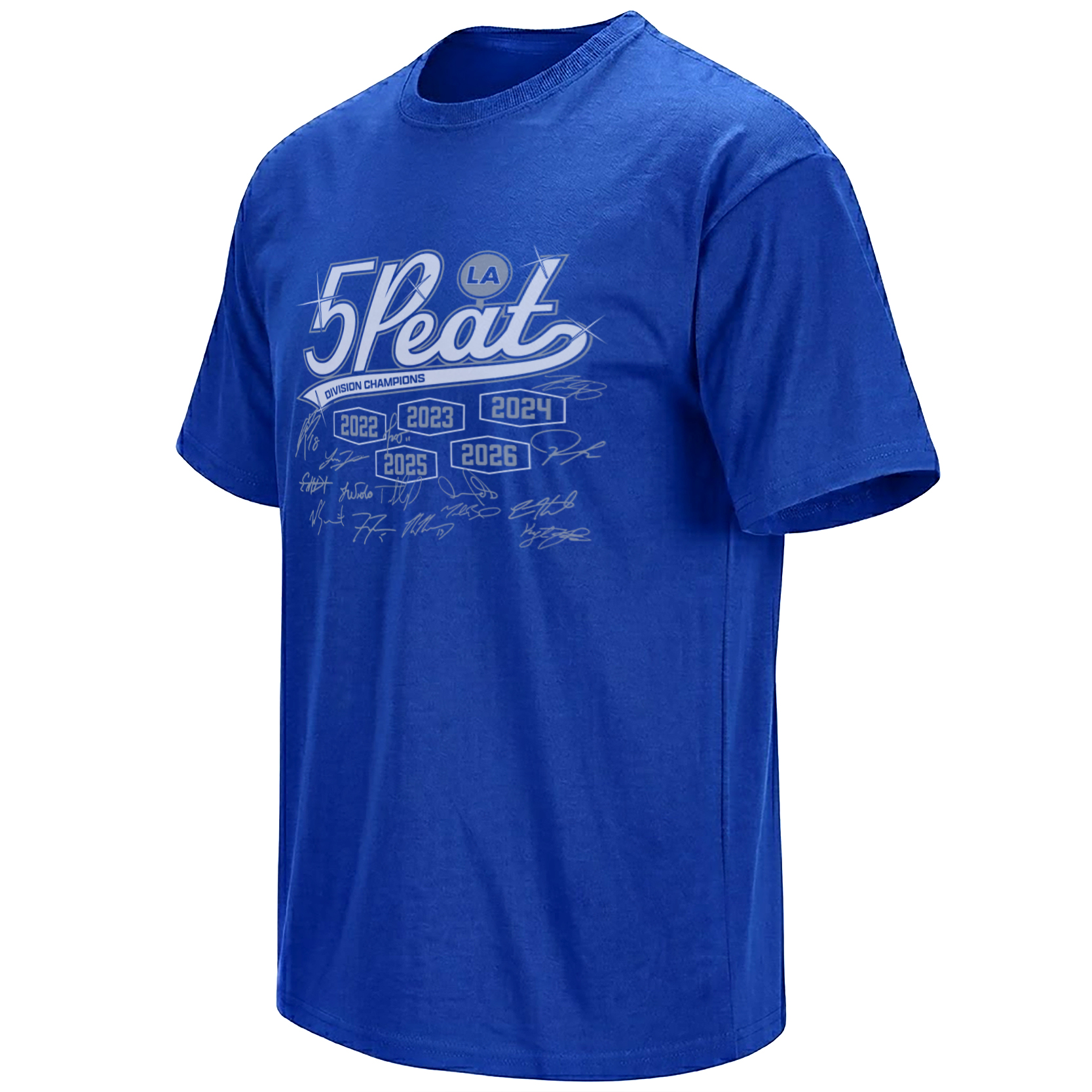 LA 5 PEAT SHIRT – Dodgers 2022–2026 Division Champions Tee LA 5 PEAT SHIRT – Dodgers 2022–2026 Division Champions Tee