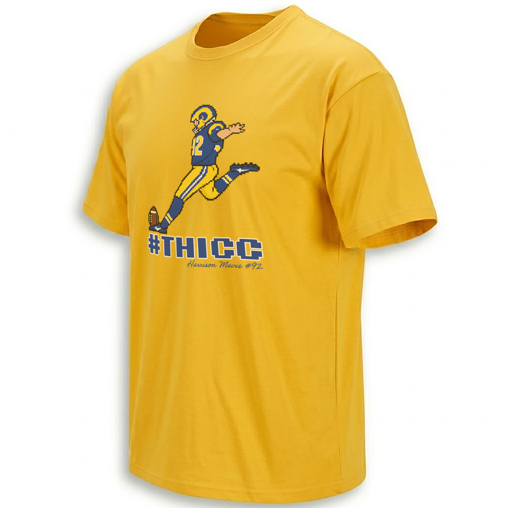 #THICC SHIRT – Harrison Mevis #92 Pixel Kicker Tee G #THICC SHIRT – Harrison Mevis #92 Pixel Kicker Tee G
