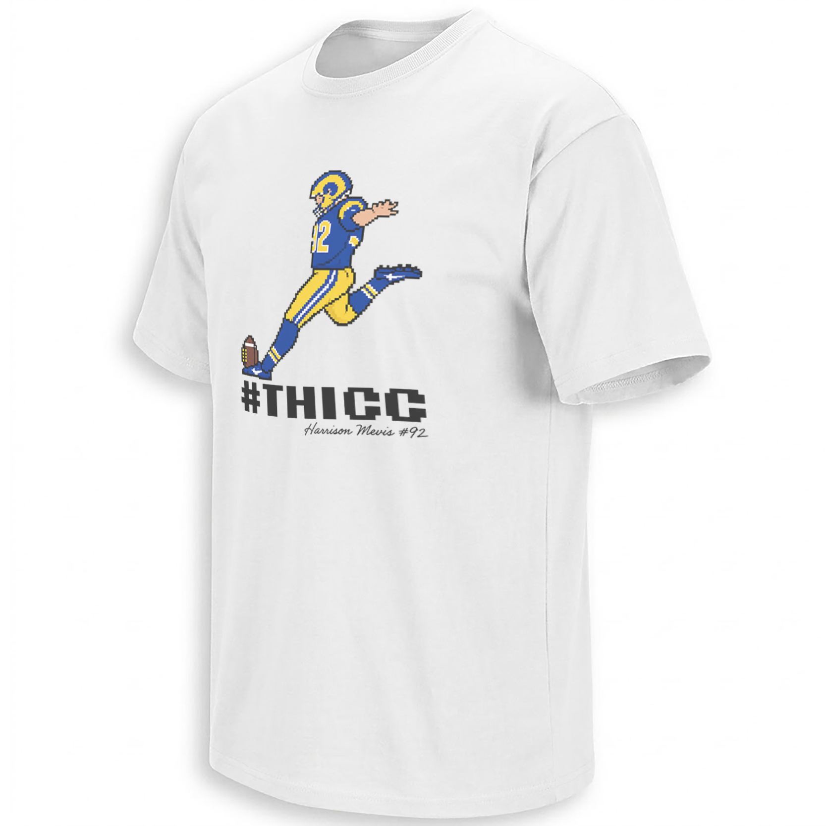 #THICC SHIRT – Harrison Mevis #92 Pixel Kicker Tee W #THICC SHIRT – Harrison Mevis #92 Pixel Kicker Tee W