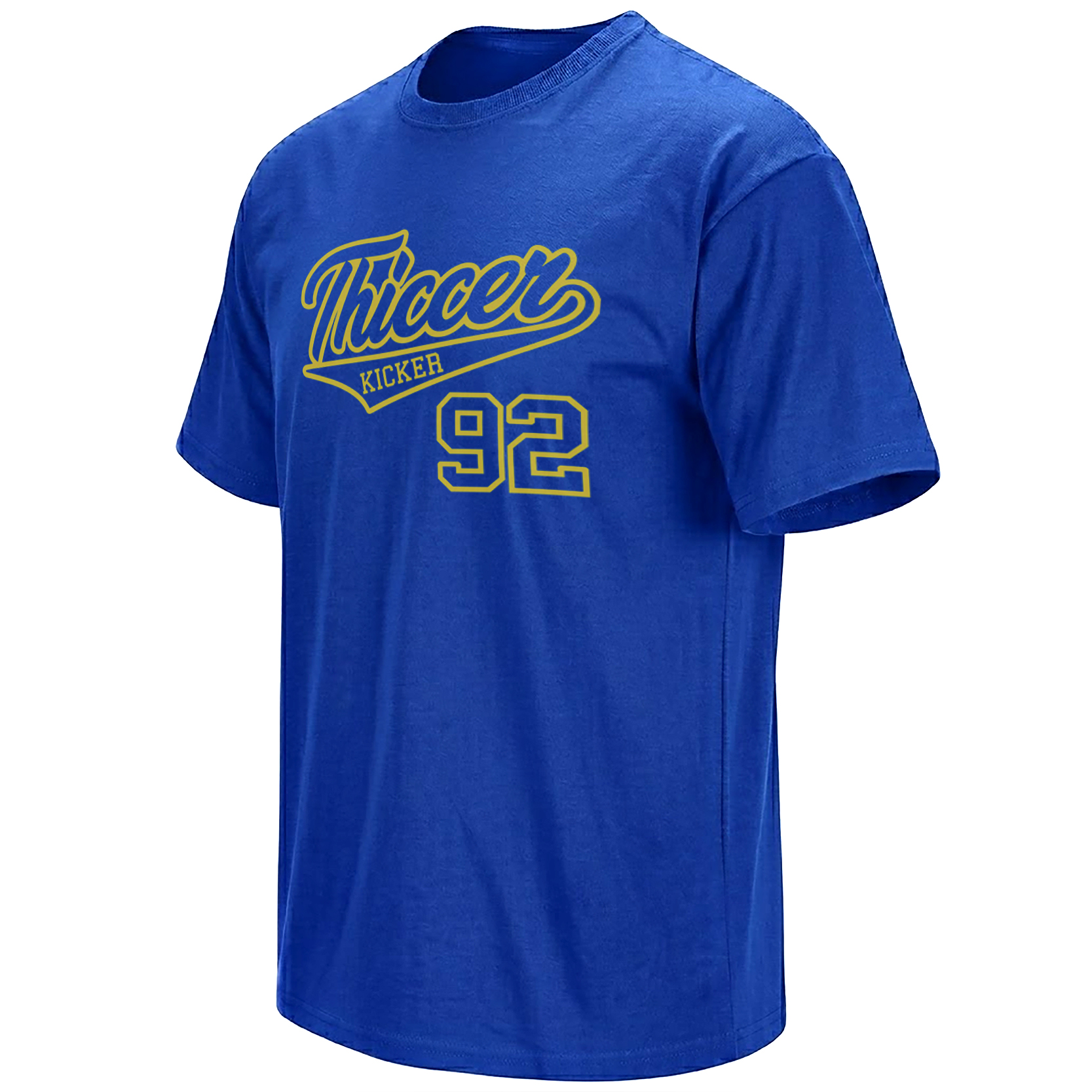 THICCER KICKER 92 SHIRT – Harrison Mevis Rams Script Tee THICCER KICKER 92 SHIRT – Harrison Mevis Rams Script Tee