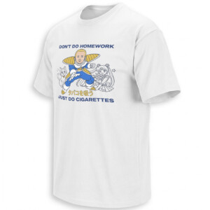 DON'T DO HOMEWORK JUST DO CIGARETTES SHIRT – Bobby Hill Vegeta x Sailor Moon Parody Tee