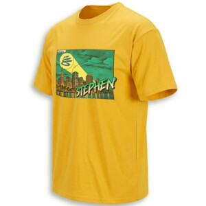 STEPHEN BAT SIGNAL SHIRT – Stephen Curry Warriors Oakland Skyline Tee GO
