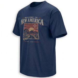 WELCOME TO NEW AMERICA SHIRT – Trump New Mexico Rebrand Tee N