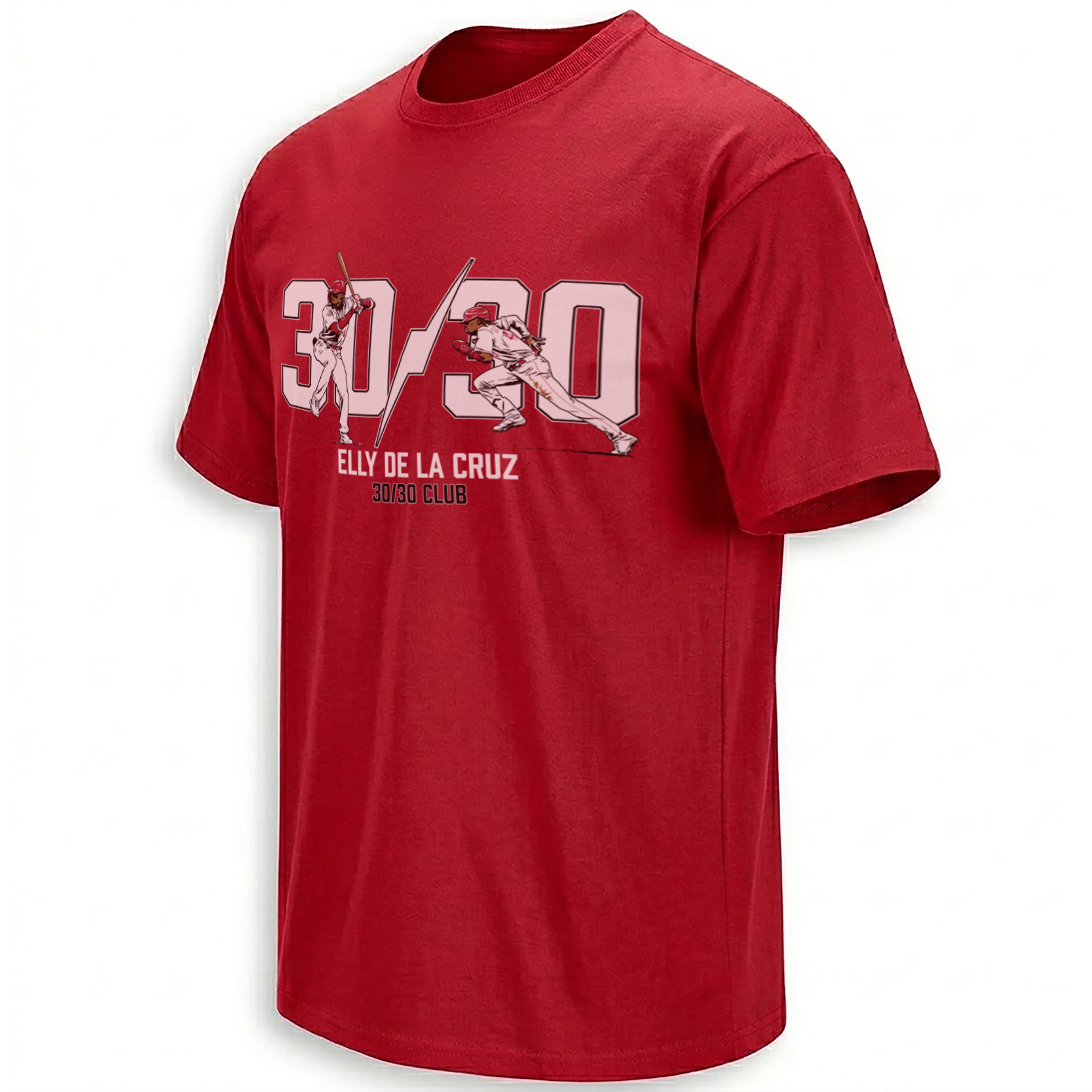 30/30 CLUB SHIRT – Elly De La Cruz Power & Speed Reds Tee 30/30 CLUB SHIRT – Elly De La Cruz Power & Speed Reds Tee