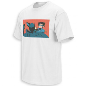 NIGHTWING SLAPS BATMAN SHIRT – Dick Grayson Reverse Meme Tee W