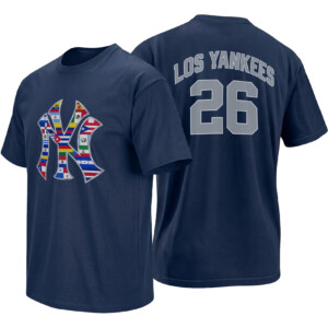 HISPANIC HERITAGE SHIRT – Los Yankees 26 Flag Logo Tee